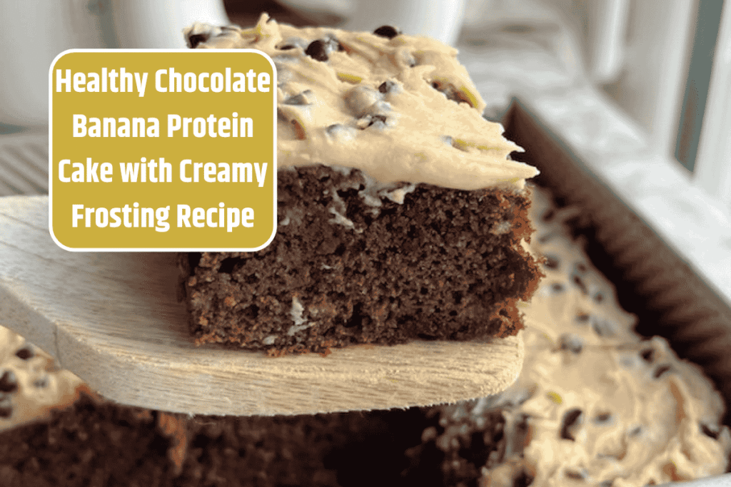 Healthy Chocolate Banana Protein Cake with Creamy Frosting Recipe